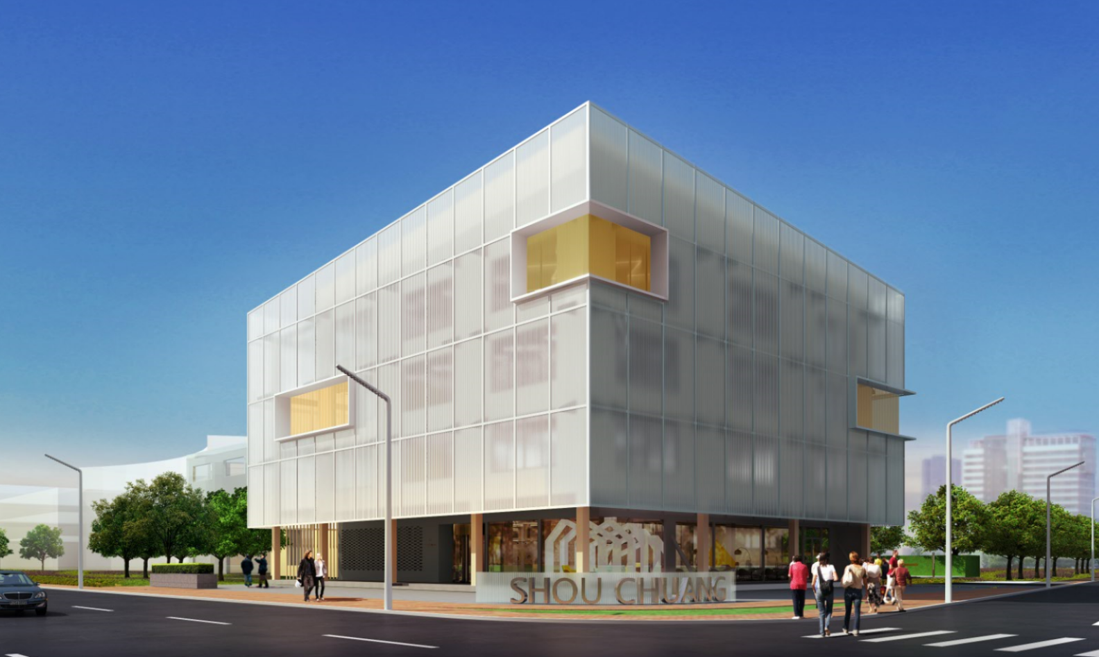 PC插接阳光板幕墙