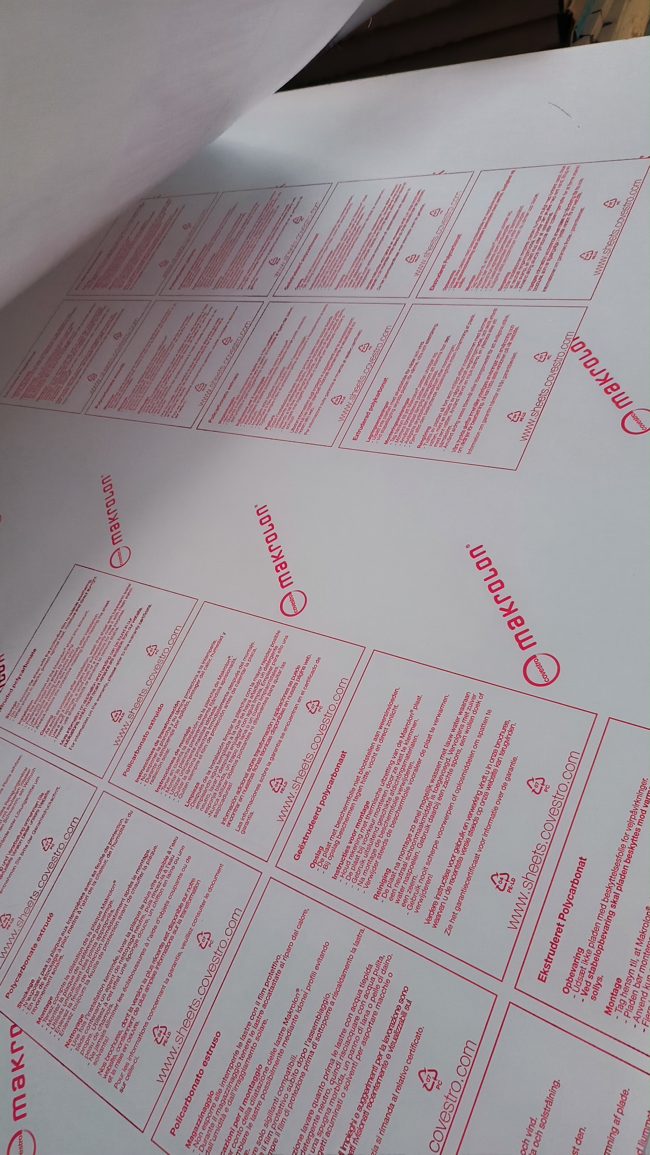 Exolon Makrolon polycarbonate sheets